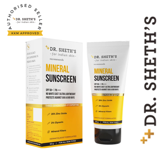 Dr. Sheth's Mineral Sunscreen SPF 50 PA+++ (50g)
