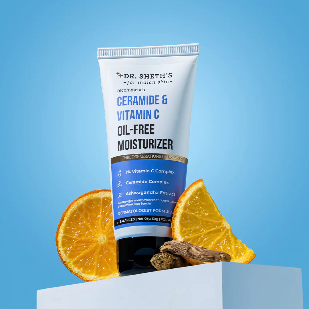 Dr. Sheth's Ceramide & Vitamin C Oil - Free Moisturizer - 50g