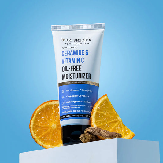 Dr. Sheth's Ceramide & Vitamin C Oil - Free Moisturizer - 50g