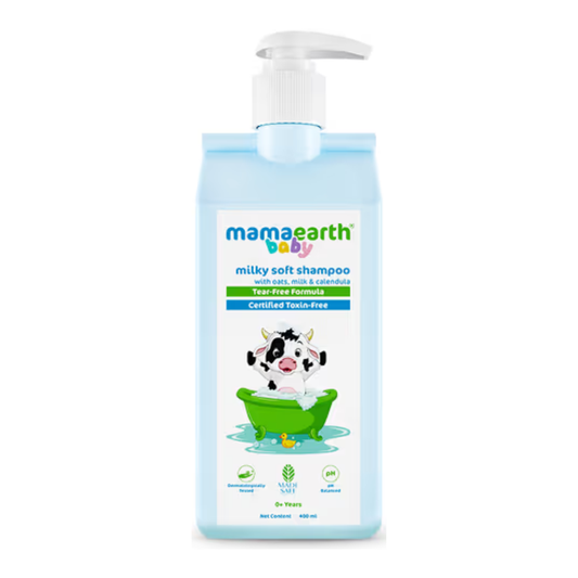 Mamaearth Milky Soft Shampoo with Oats, Milk and Calendula for Babies - 400 ml