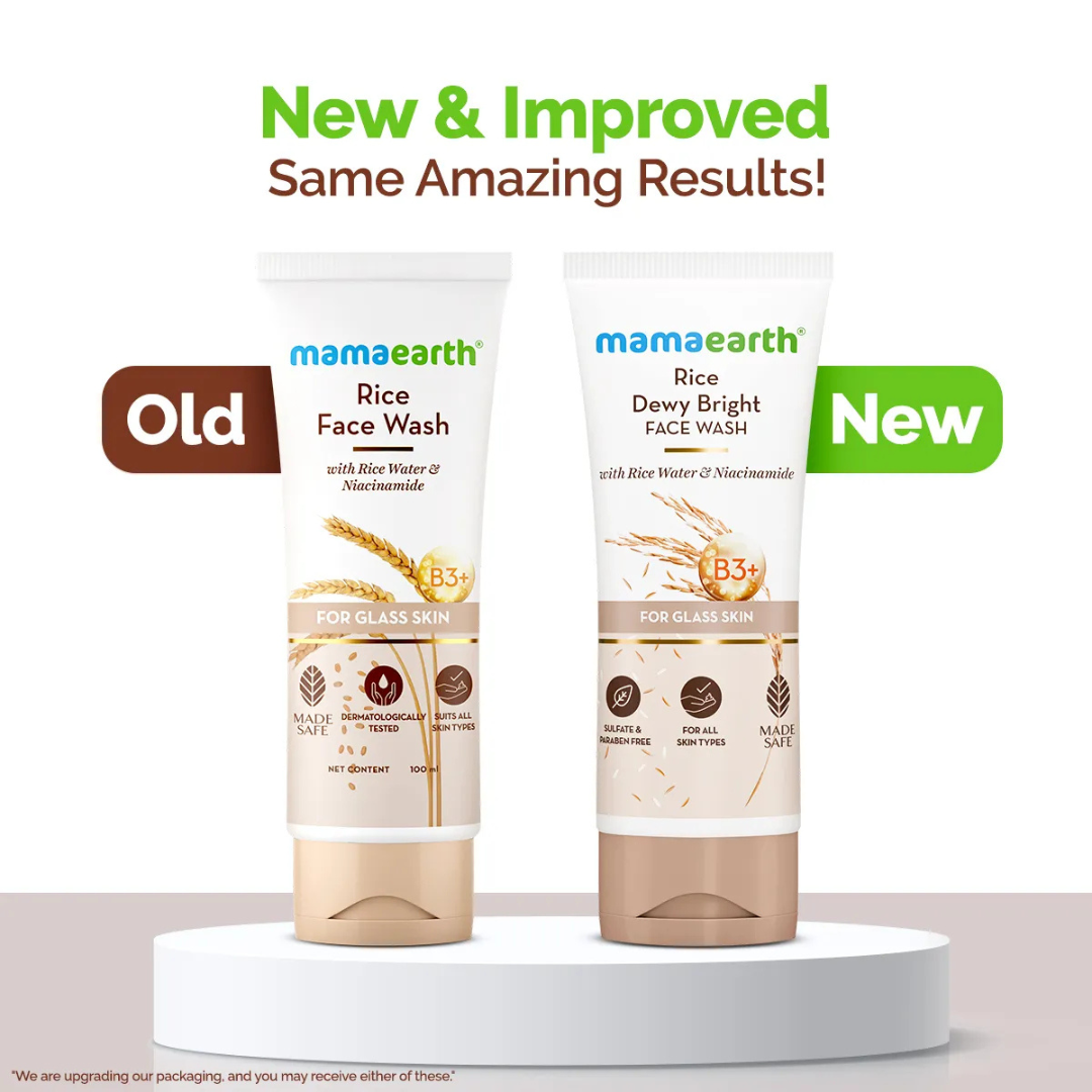 Mamaearth Rice Face Wash for Glass Skin - 100/150 ml