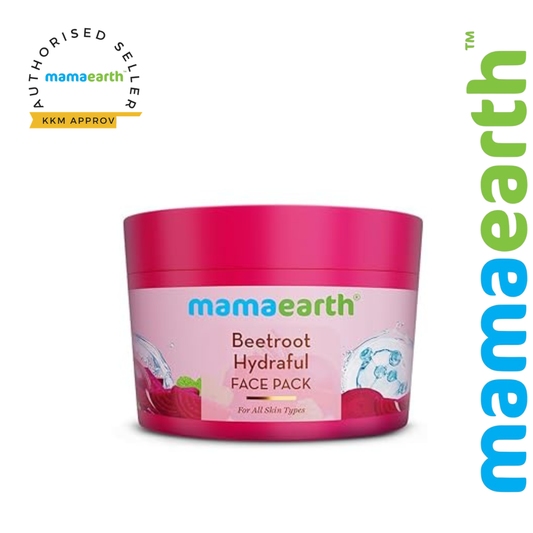 Mamaearth Beetroot Hydraful Face Pack with Beetroot & Hyaluronic Acid for All Skin Types - 200g