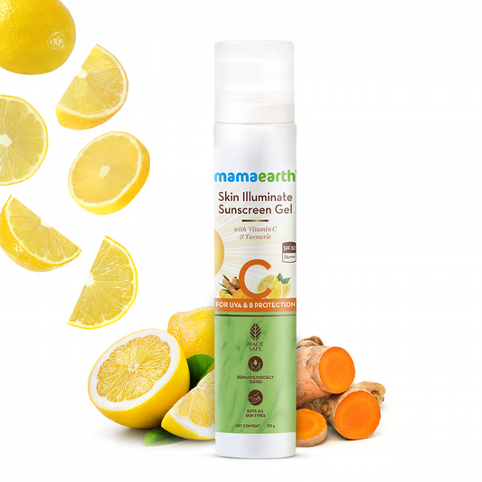 Mamaearth skin illuminate sunscreen gel product pic