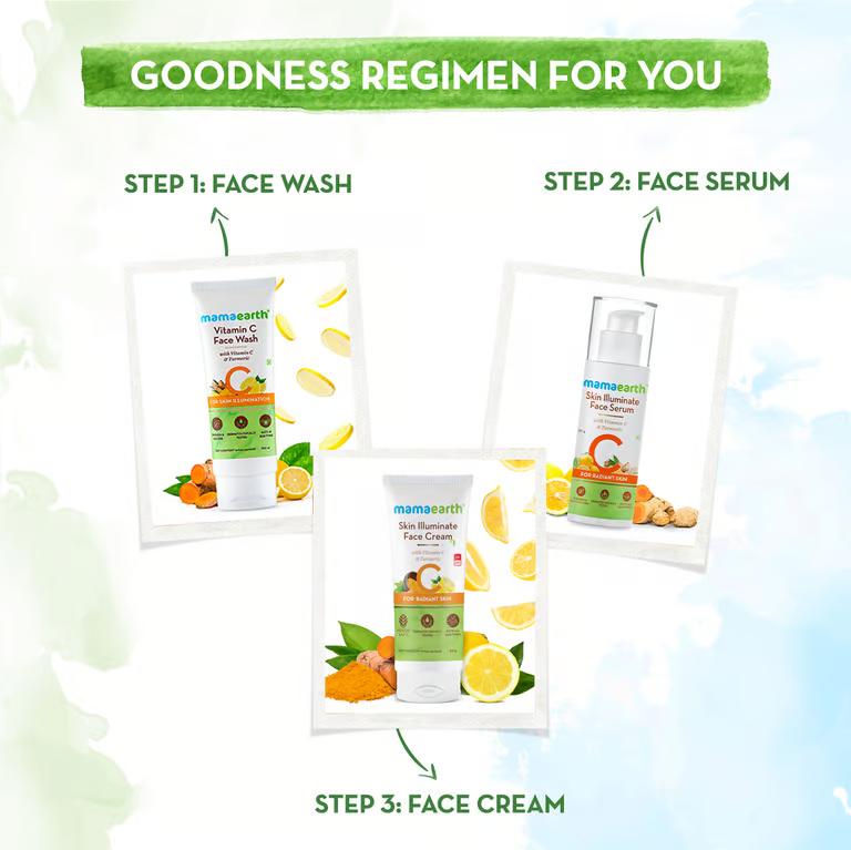 Mamaearth skin illuminate face cream goodness regimen for you