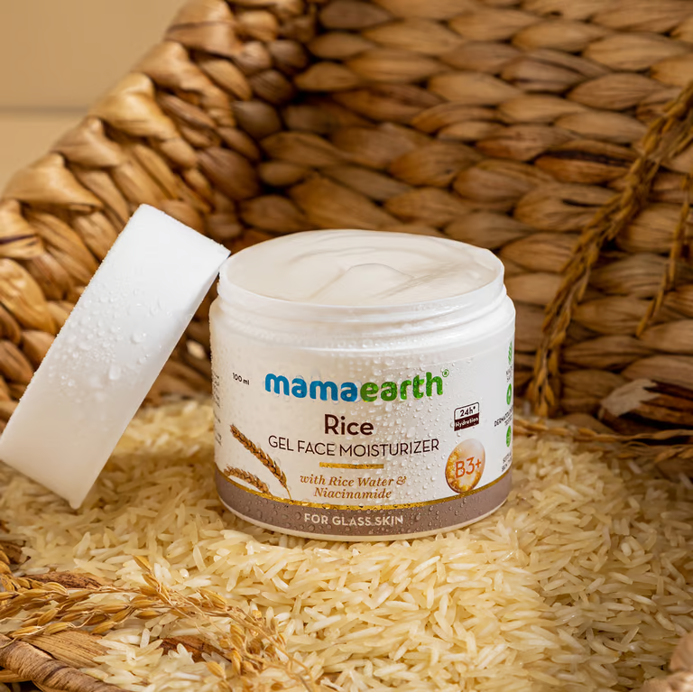 Mamaearth rice gel face moisturizer with rice
