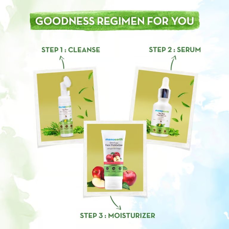 Mamaearth tea tree goodness regimen for you