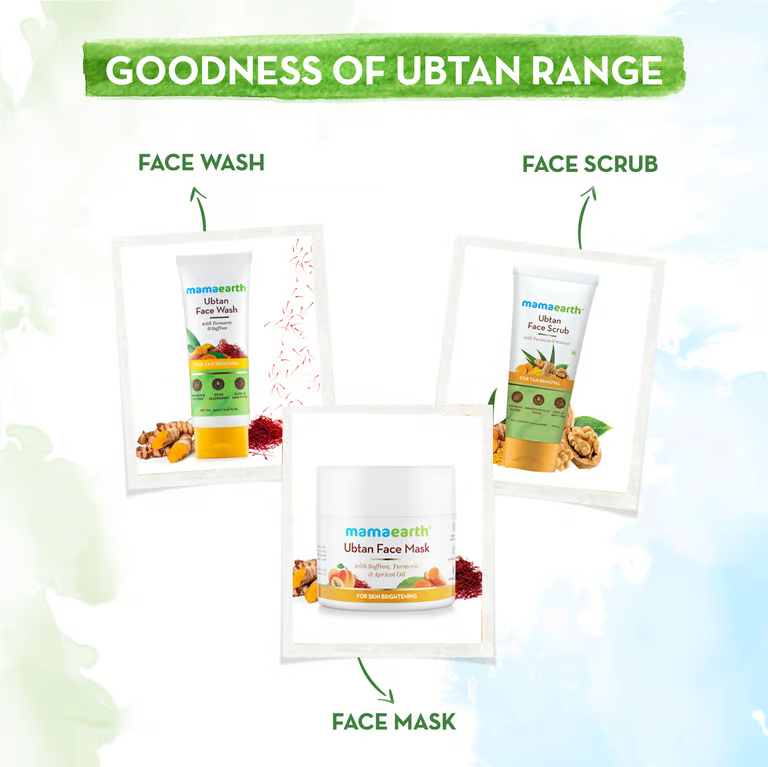 Mamaearth goodness of ubtan range