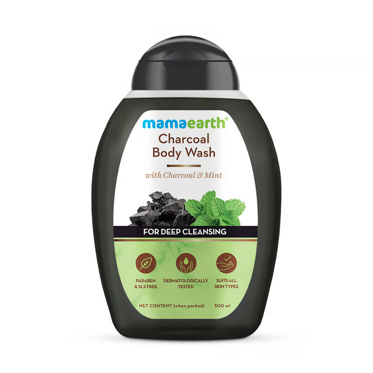 Mamaearth Charcoal Body Wash With Charcoal and Mint for Deep Cleansing - 300 ml