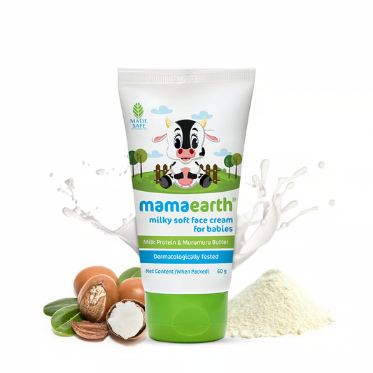 Mamaearth Milky Soft Face Cream With Murumuru Butter for Babies - 60 ml