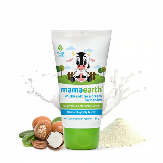 Mamaearth Milky Soft Face Cream With Murumuru Butter for Babies - 60 ml