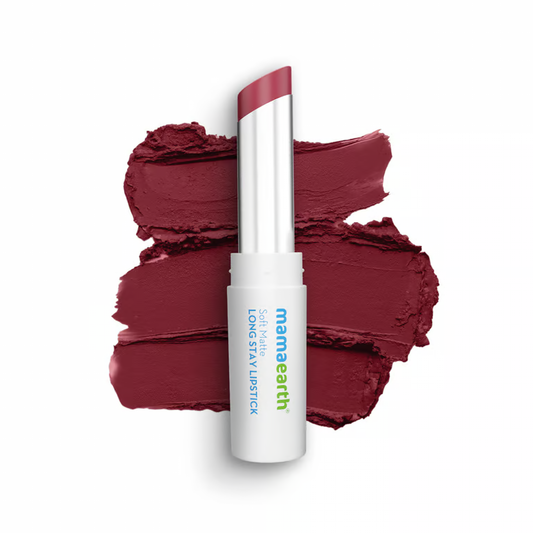Mamaearth Soft Matte Long Stay Lipstick - Grape Wine - 3.5 g