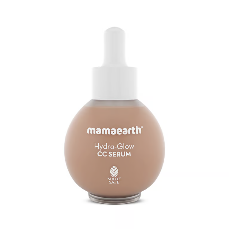 Mamaearth Hydra-Glow CC Serum with Vitamin C & Hyaluronic Acid - Peach - 30 ml