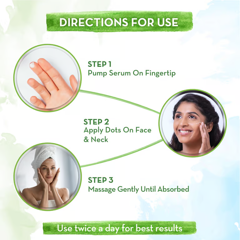 skin plump face serum direction for use