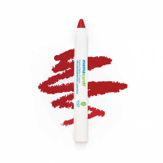 Mamaearth Hydra-Matte Crayon Transferproof Lipstick - 2.4 g - Raspberry Red