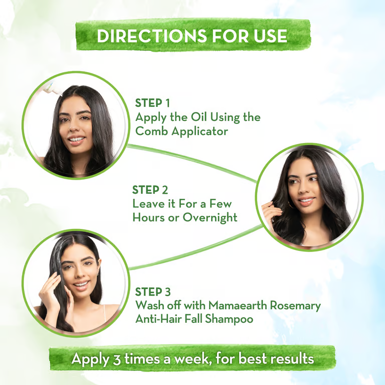 Mamaearth Rosemary Hair Growth Oil with Rosemary & Methi Dana for Promoting Hair Growth - 150 ml