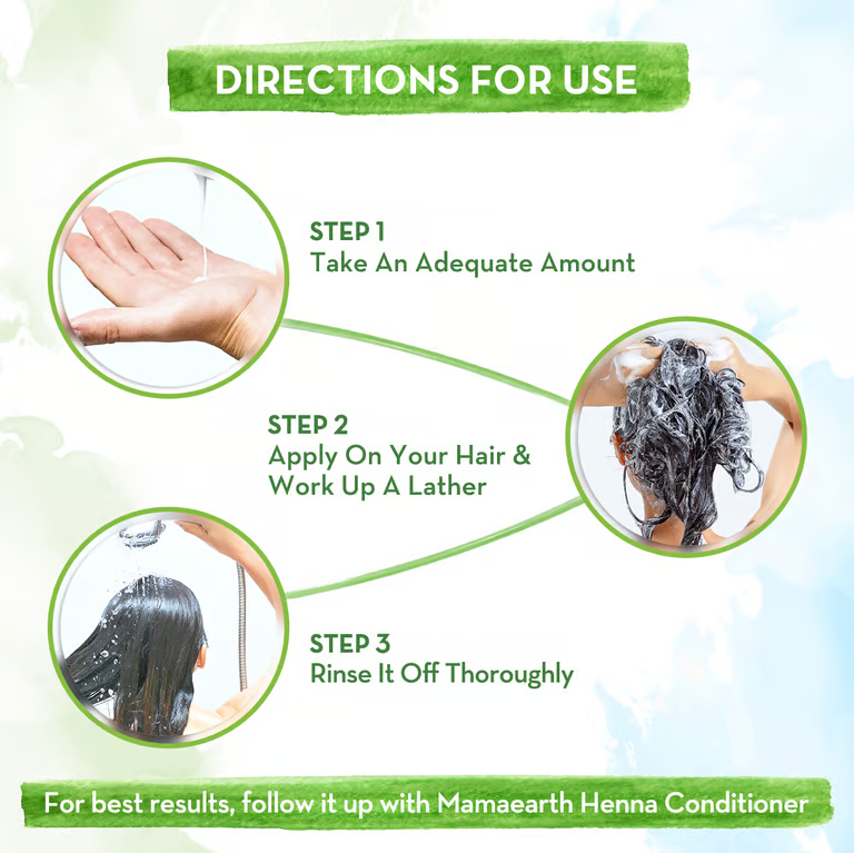 Henna Shampoo directions for use
