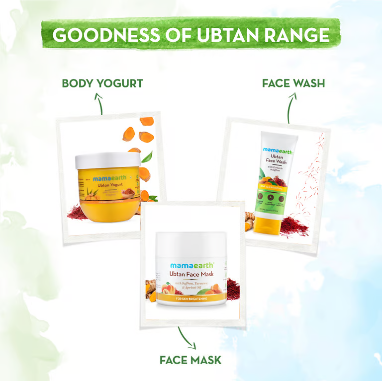 Mamaearth goodness of ubtan range
