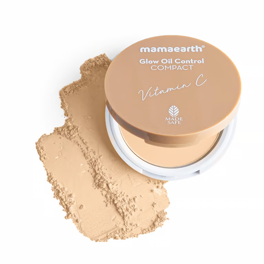 Mamaearth Glow Oil Control Compact With SPF 30 - 9g | Ivory Glow