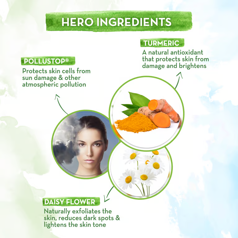 Mamaearth anti pollution face cream hero ingredients