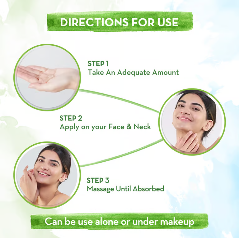 Mamaearth rice gel face moisturizer directions for use
