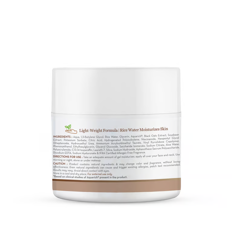 Mamaearth rice gel face moisturizer 