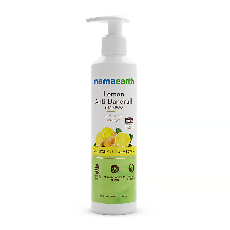 Mamaearth lemon anti-dandruff shampoo