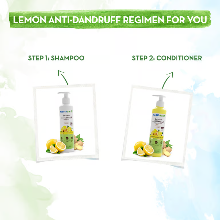 Mamaearth lemon anti-dandruff regimen for you