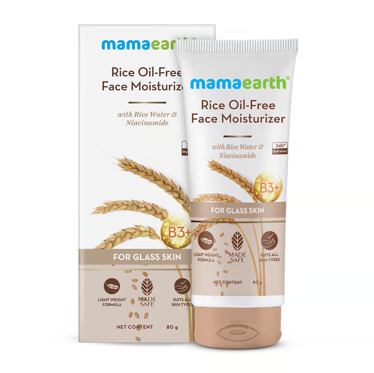 Mamaearth rice oil free face moisturizer