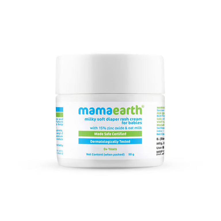 Mamaearth Milky Soft Diaper Rash Cream for Babies