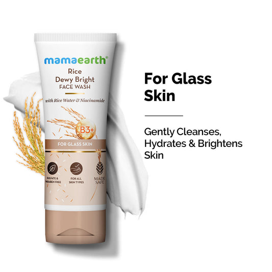 Mamaearth Rice Face Wash for Glass Skin - 100/150 ml
